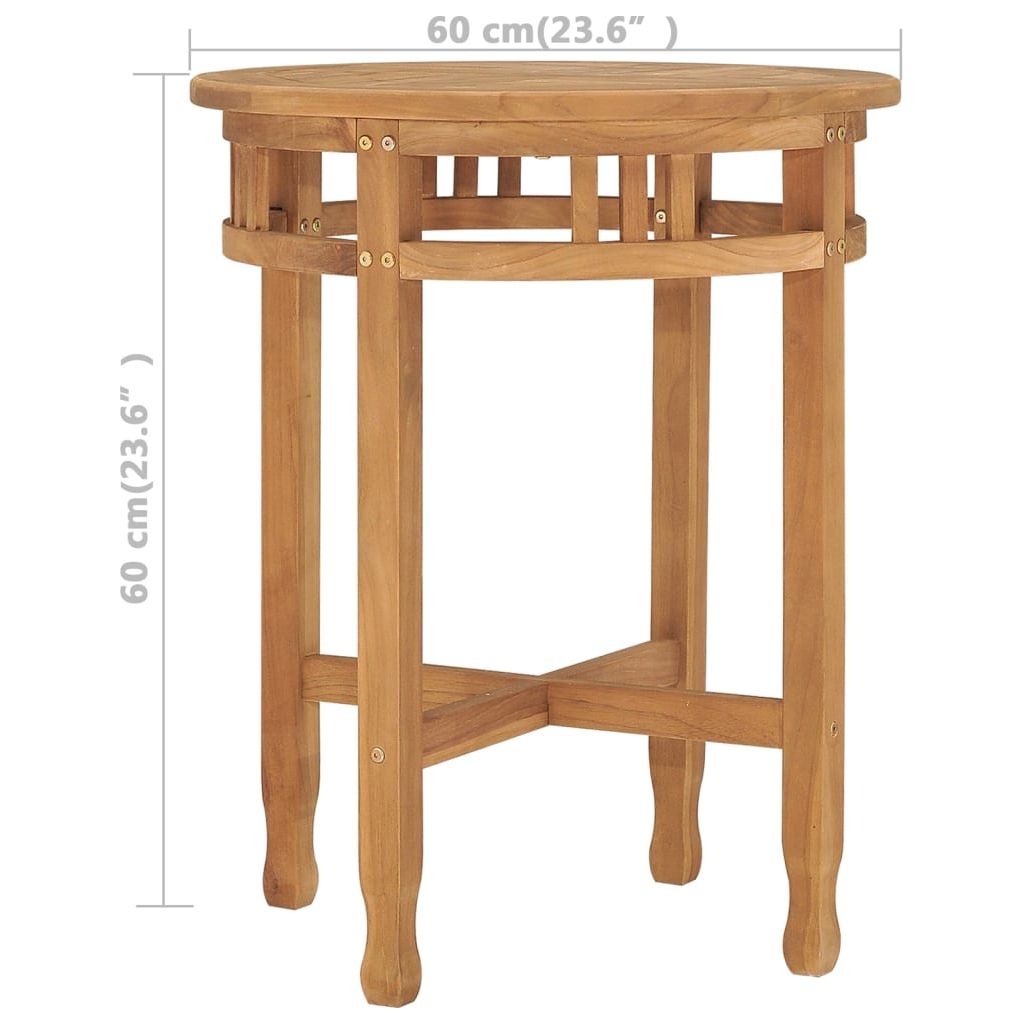 Bistro stalas, skersmuo60x60, tikmedžio masyvas