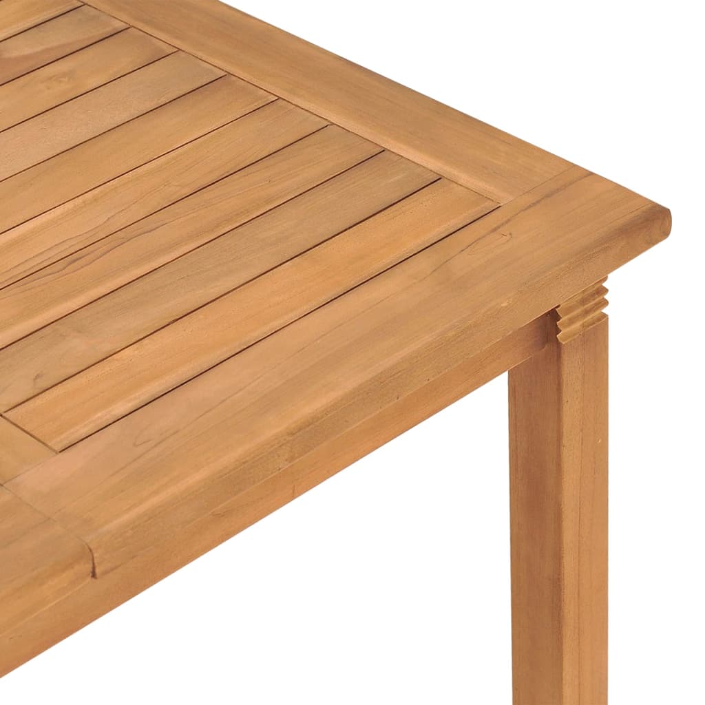 Sodo valgomojo stalas, 150x90x75cm, tikmedžio medienos masyvas