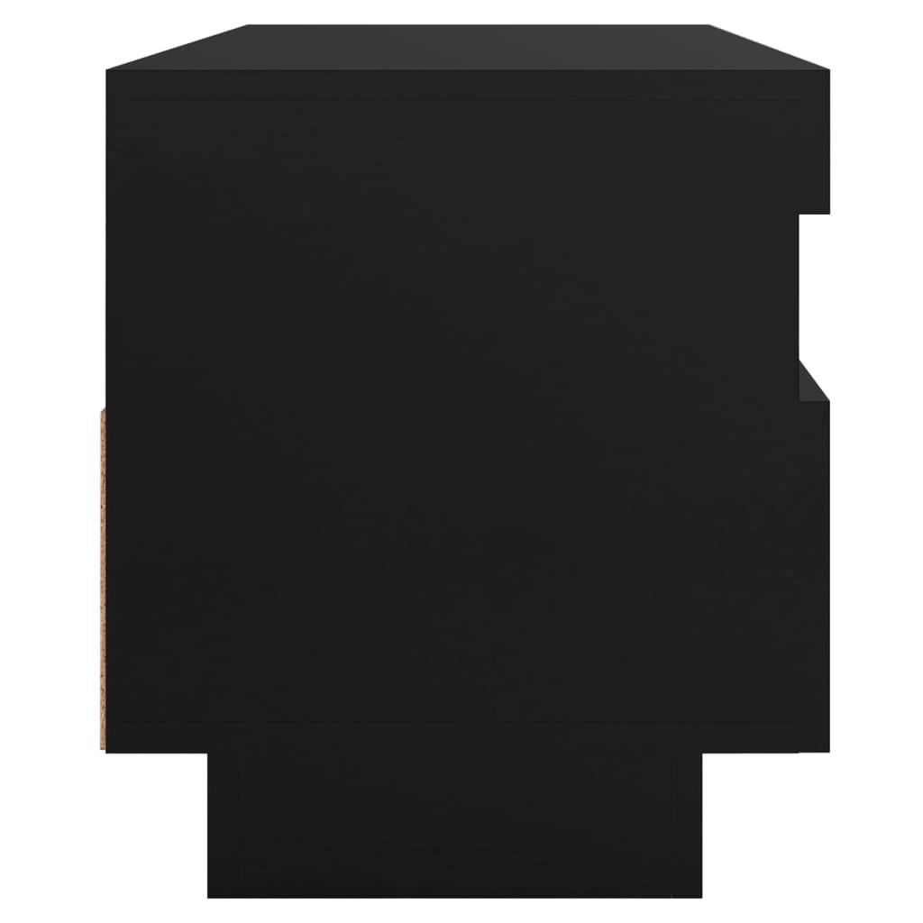 Televizoriaus spintelė su LED apšvietimu, juoda, 100x35x40cm