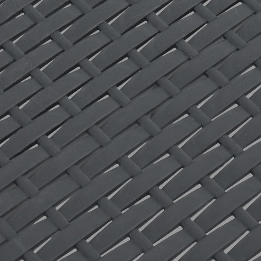 Sodo stalas, antracito spalvos, 58x58x41cm, PP