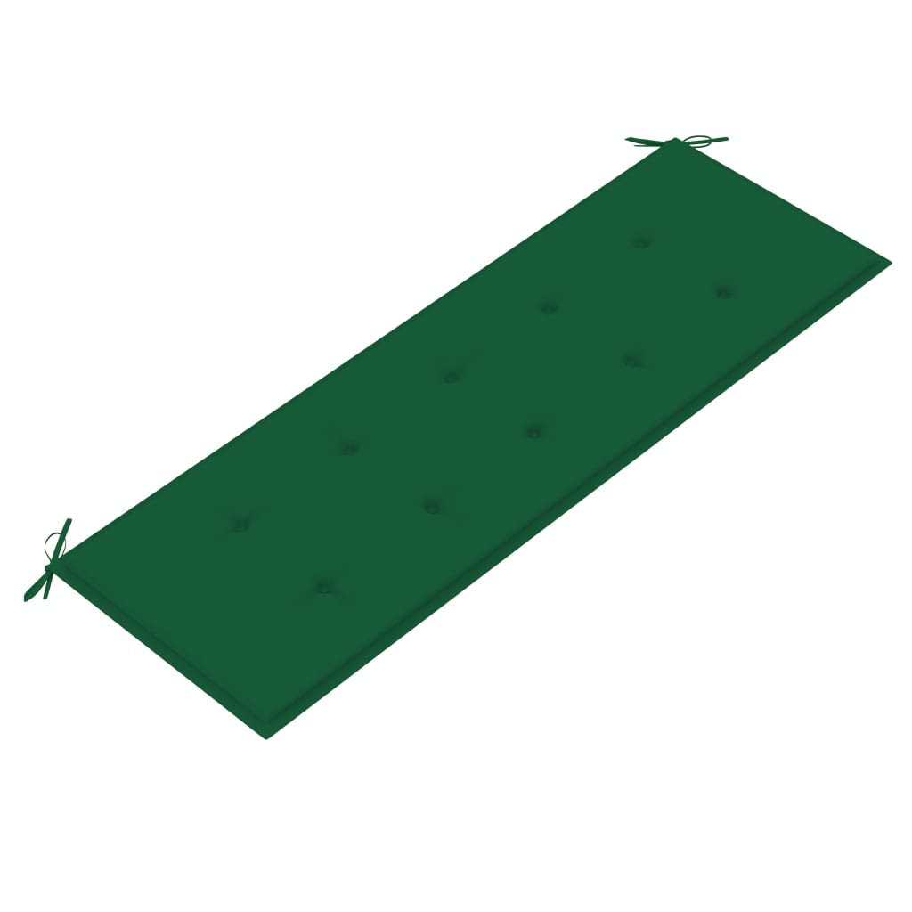 Sudedamas sodo suoliukas su pagalvėle, 159 cm, tikmedis