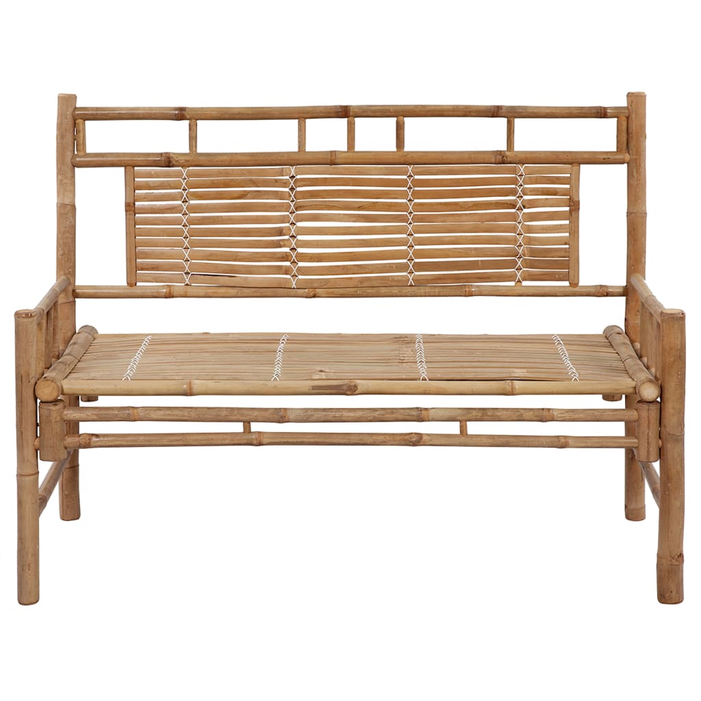 Sodo suoliukas su pagalvėle, 120cm, bambukas (41504+314952)