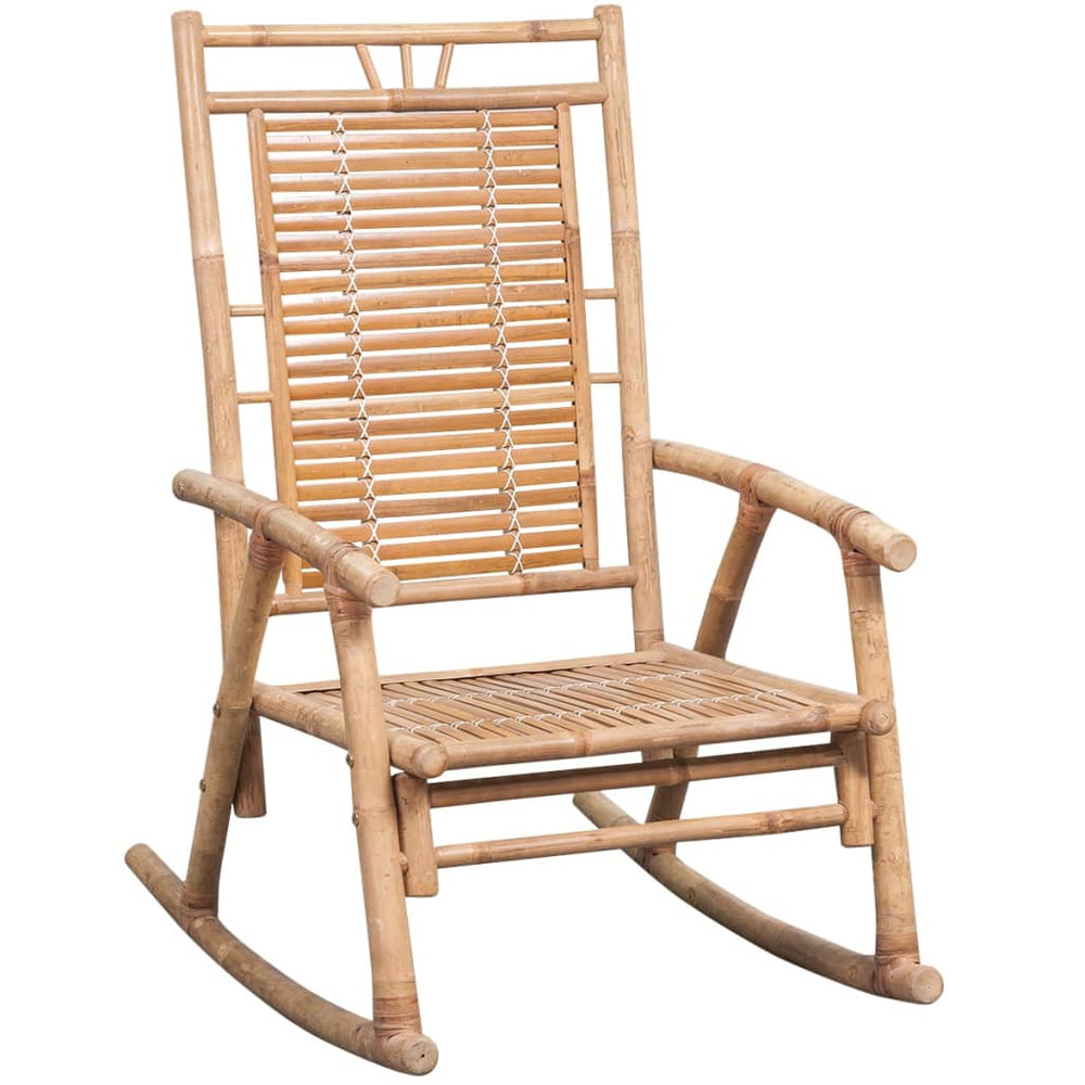 Supama kėdė su pagalvėle, bambukas (41894+314128)