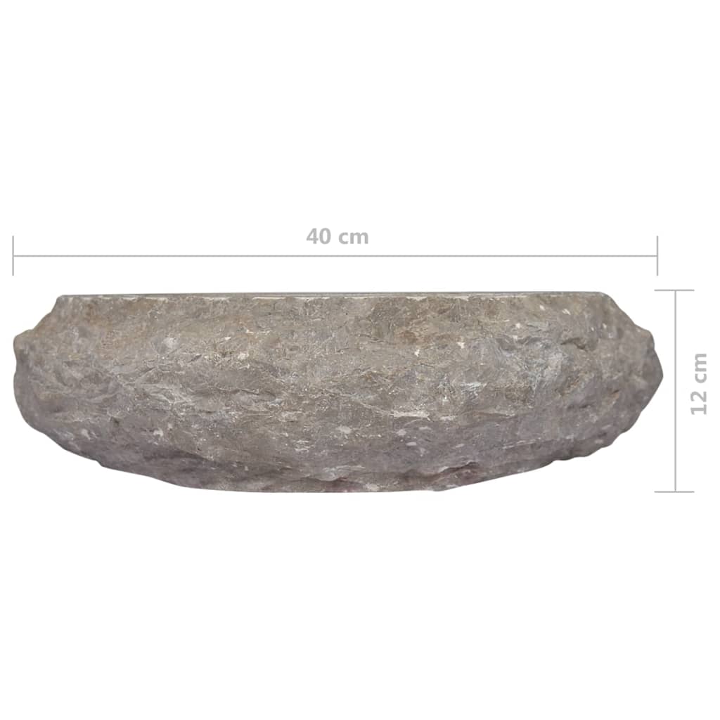 Praustuvas GRANDIOSE, 40cm., marmuras pilkas