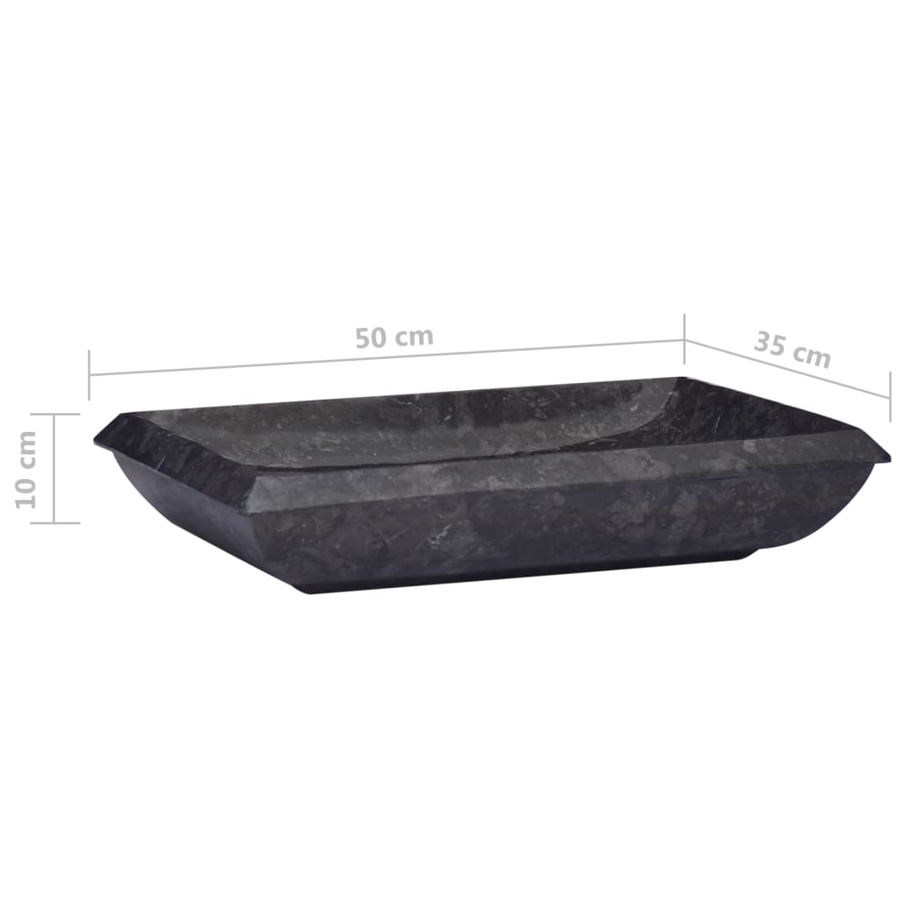 Praustuvas REGAL, 50cm., juodas marmuras