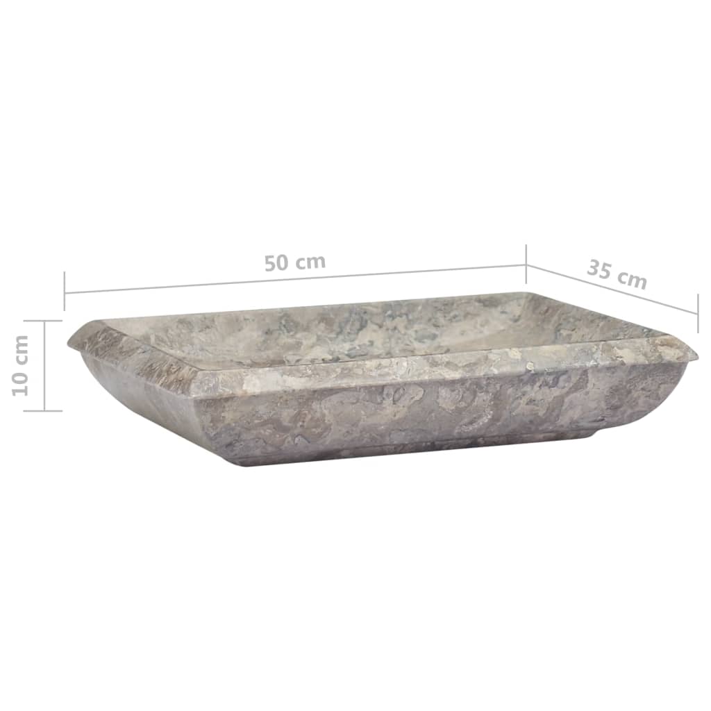 Praustuvas REGAL, 50cm., pilkas marmuras
