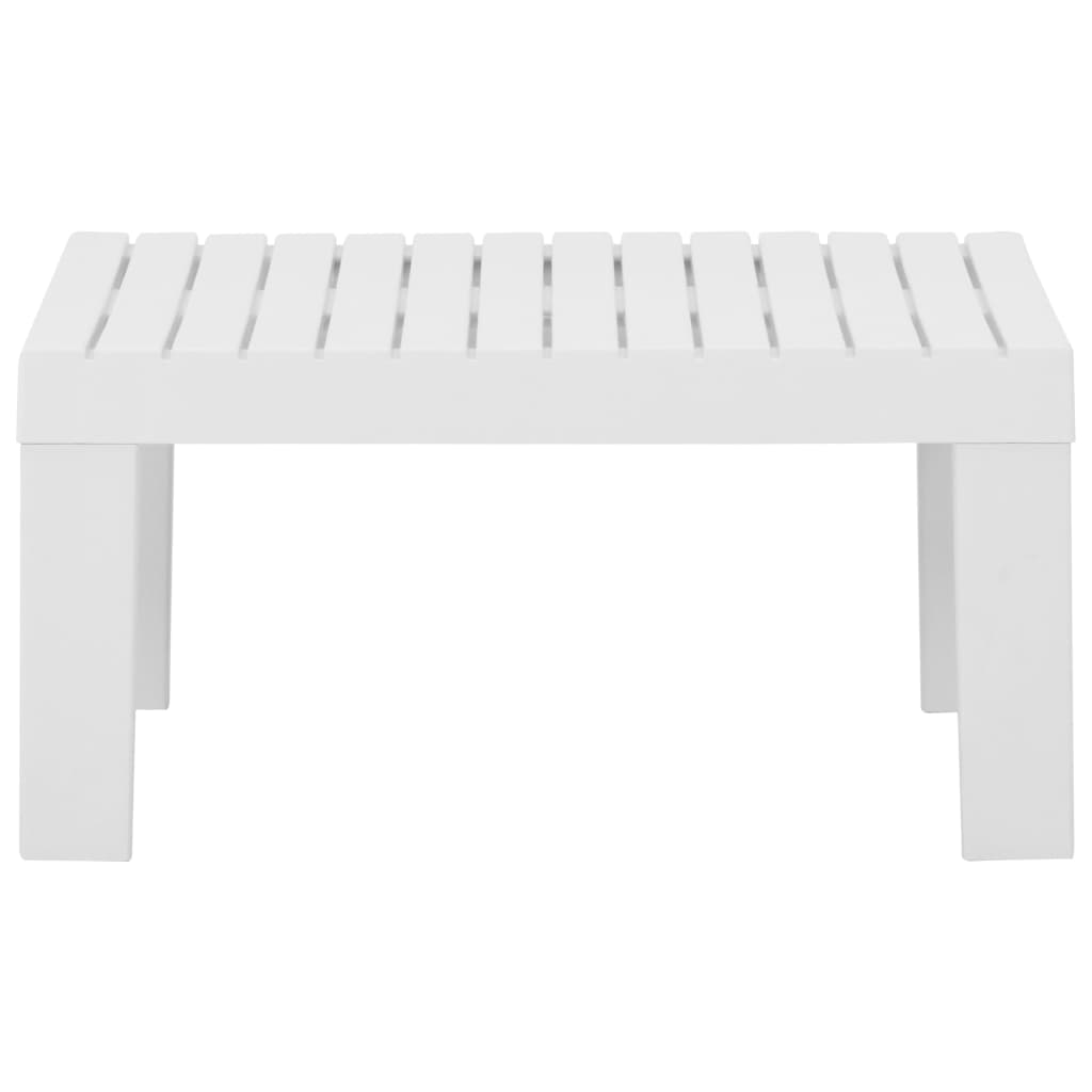 Poilsio komplektas su pagalvėlėmis, 2 dalių, baltas, plastikas