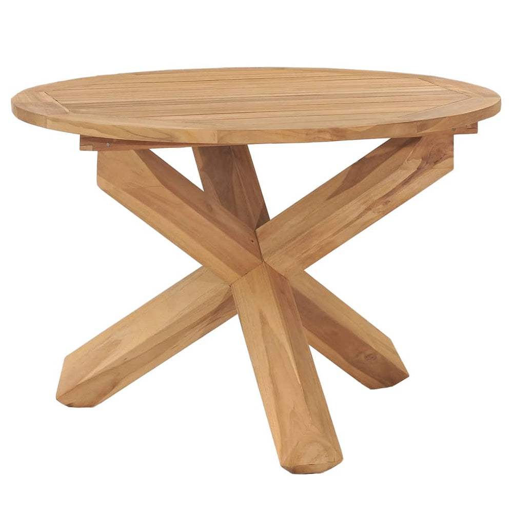 Sodo valgomojo stalas, 110x75cm, tikmedžio medienos masyvas