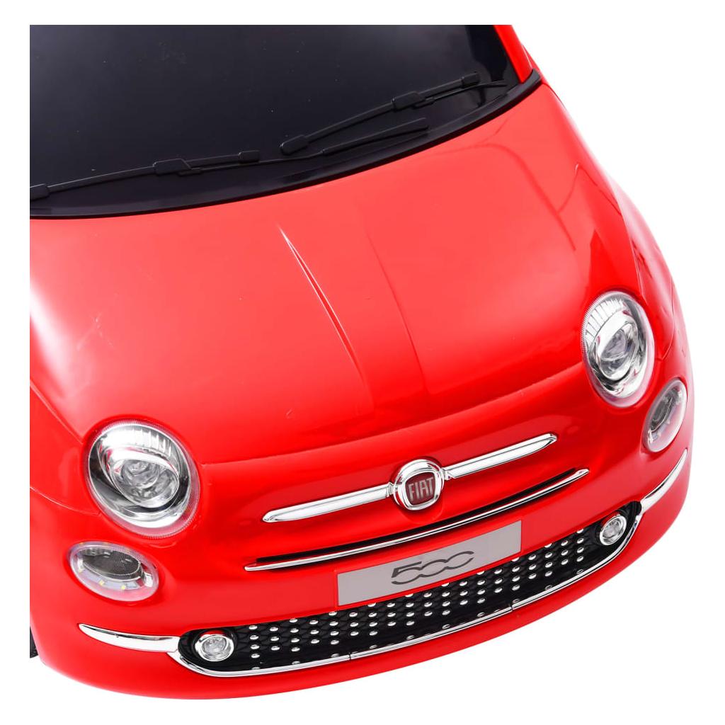 Elektrinis vaikiškas automobilis Fiat 500, raudonas