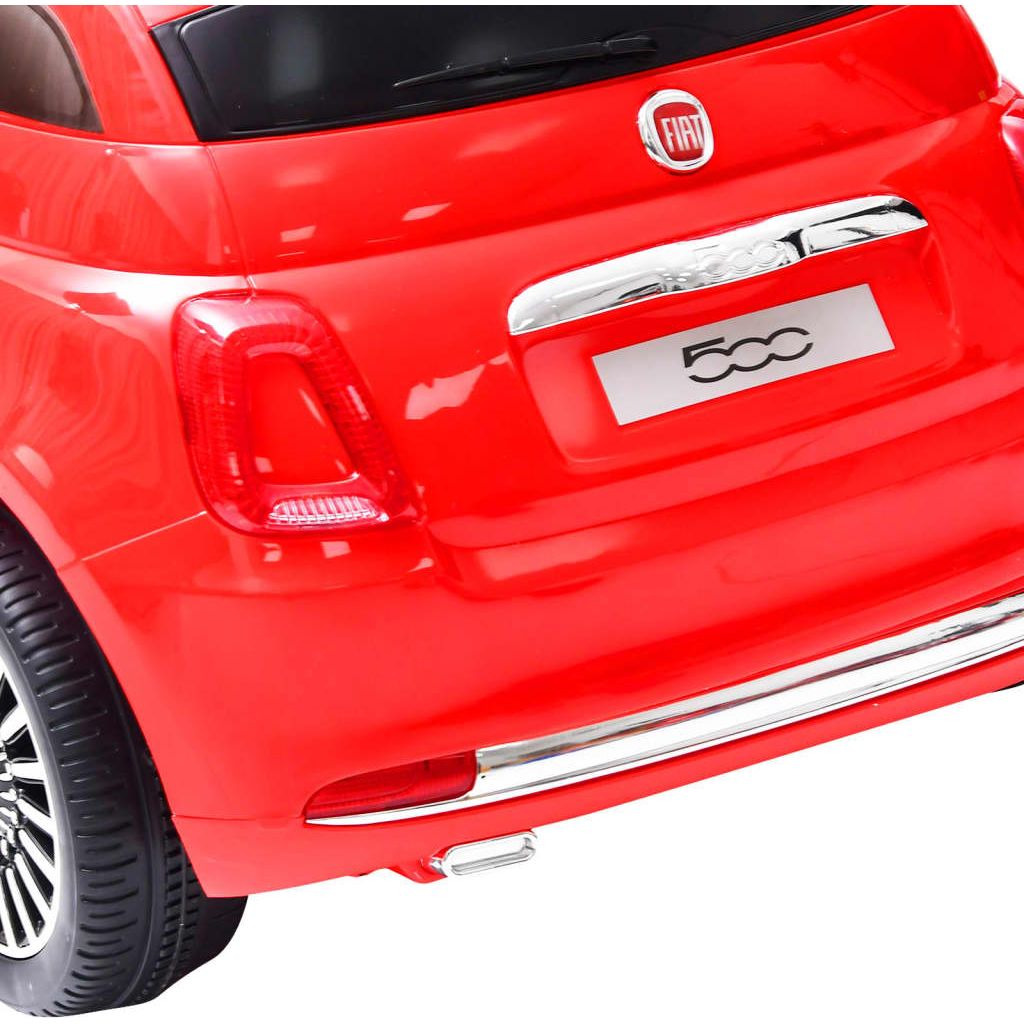 Elektrinis vaikiškas automobilis Fiat 500, raudonas