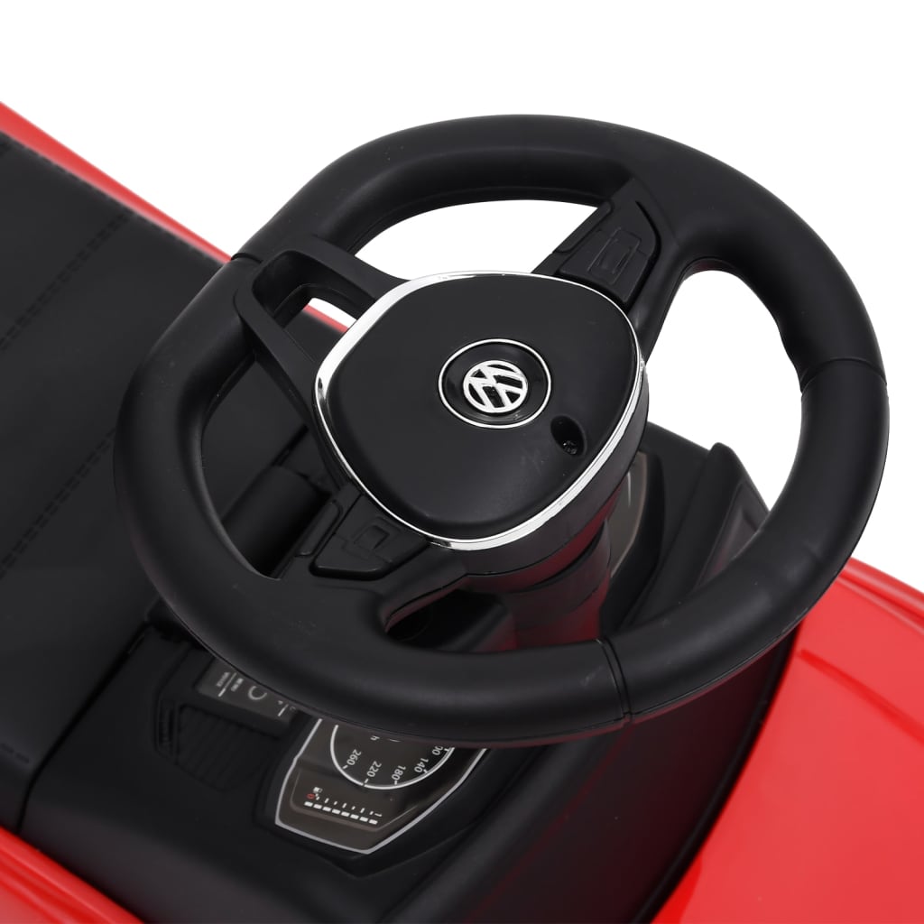 Paspiriamas vaikiškas automobilis Volkswagen T-Roc, raudonas
