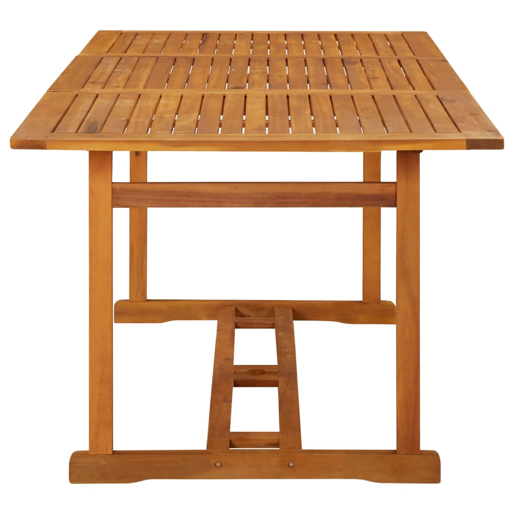 Sodo valgomojo stalas, 180x90x75 cm, akacijos medienos masyvas