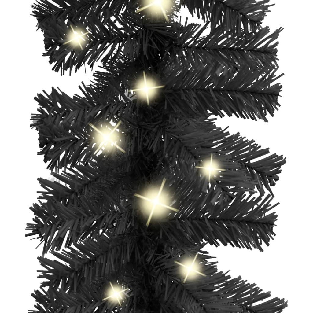 Kalėdinė girlianda su LED lemputėmis, juodos spalvos, 5m