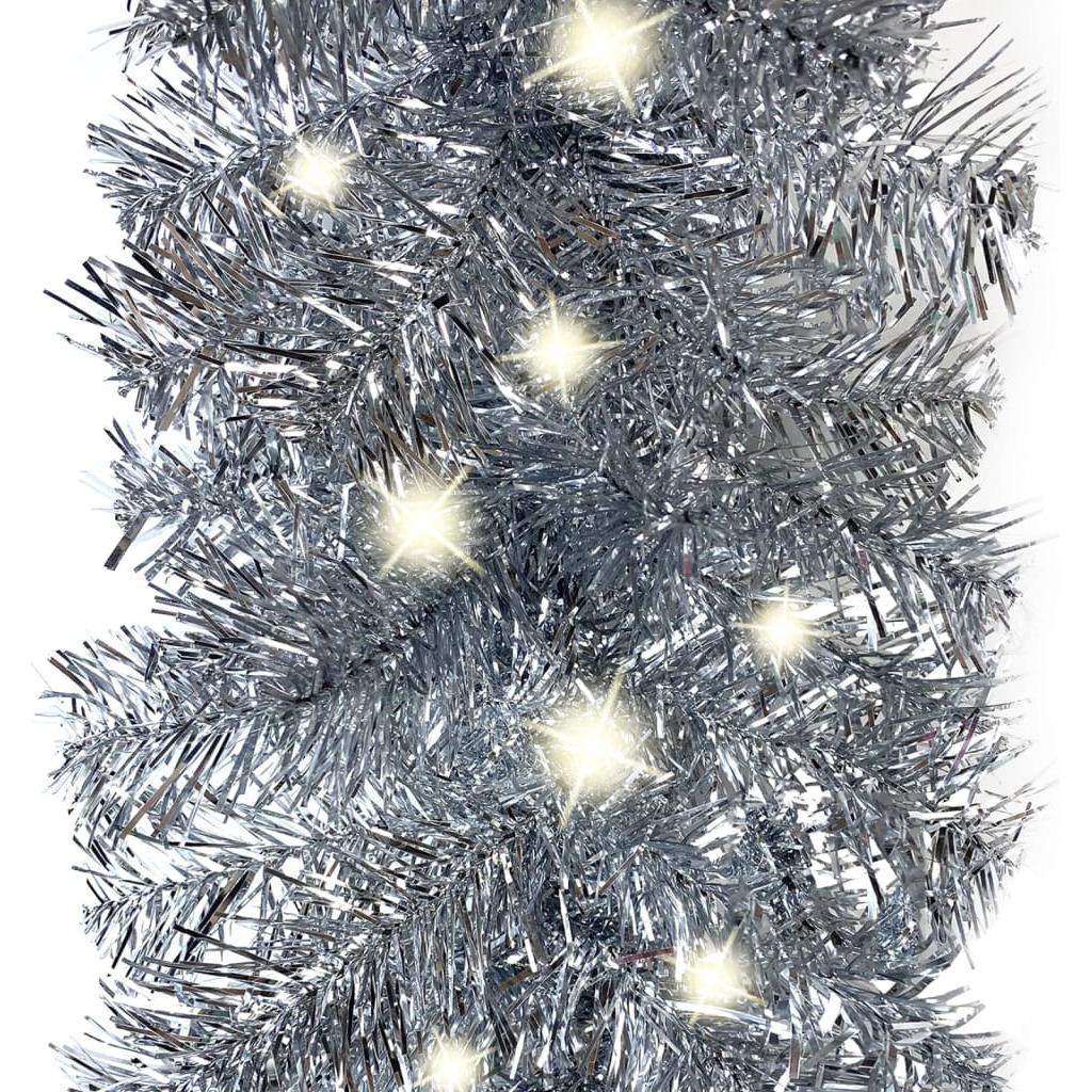Kalėdinė girlianda su LED lemputėmis, sidabrinės spalvos, 20m