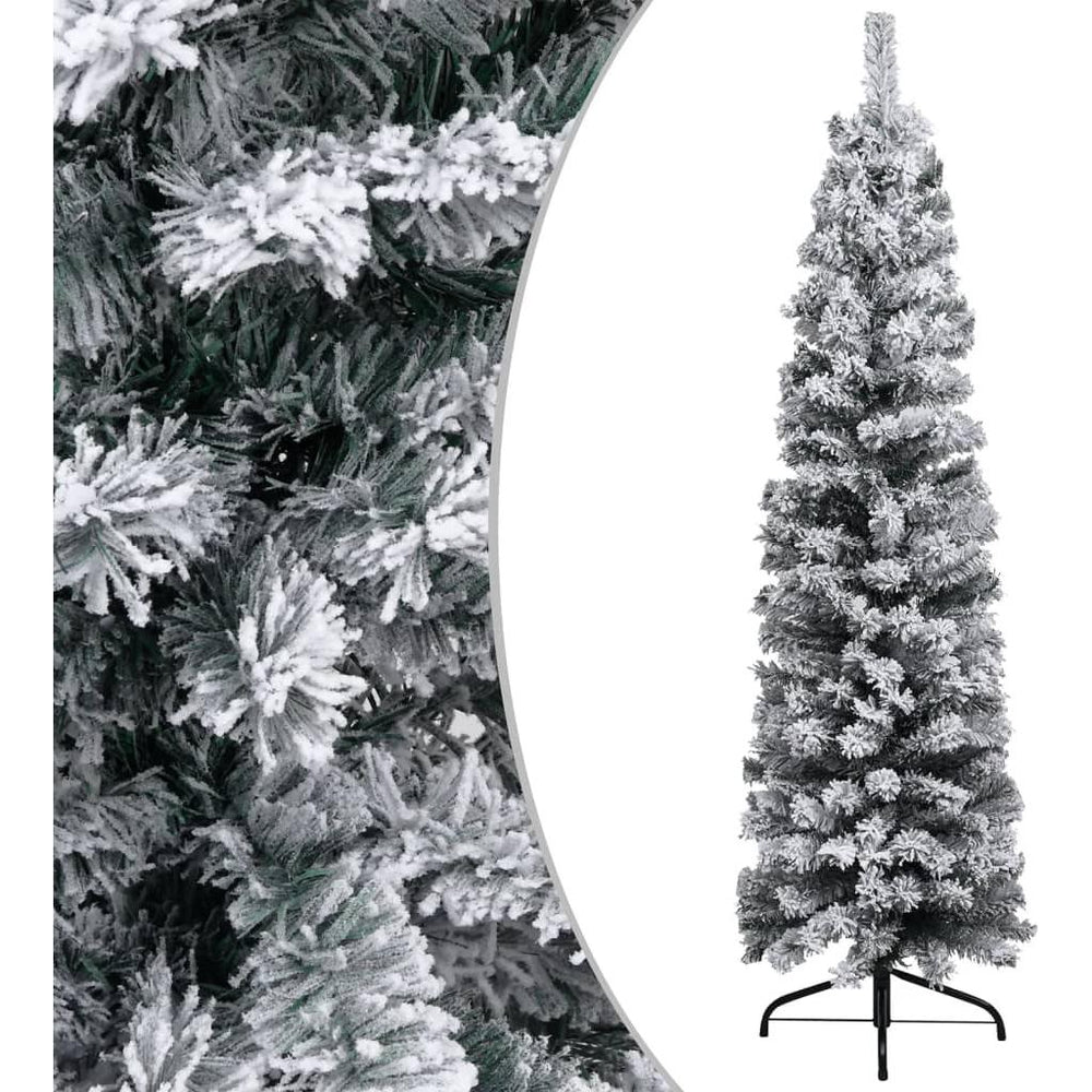 Dirbtinė Kalėdų eglutė su sniegu, žalios spalvos, 120cm, PVC