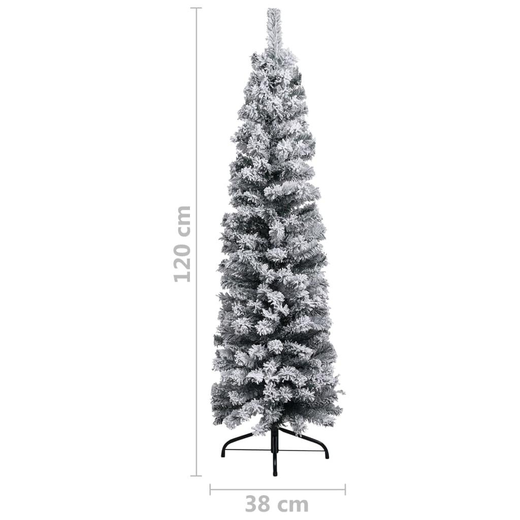 Dirbtinė Kalėdų eglutė su sniegu, žalios spalvos, 120cm, PVC