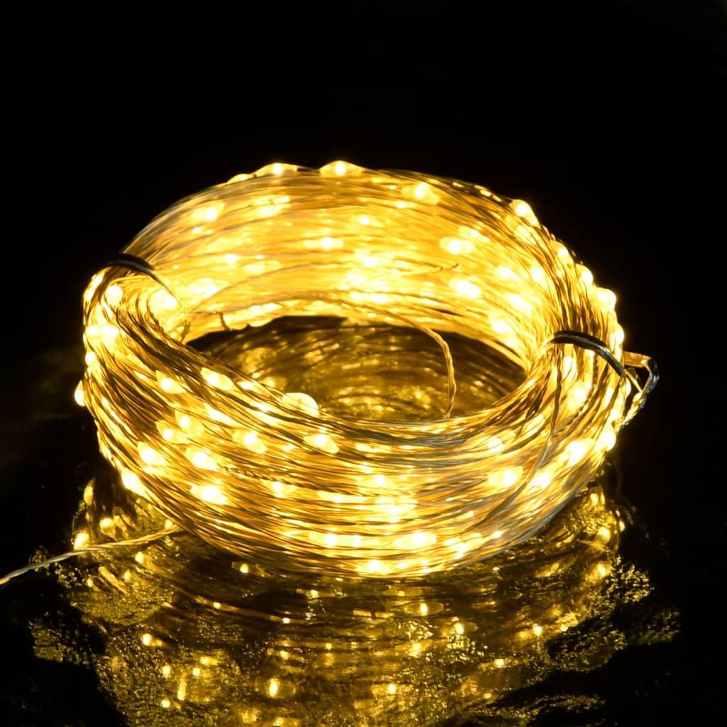 LED lempučių girlianda, šiltos baltos spalvos, 30m
