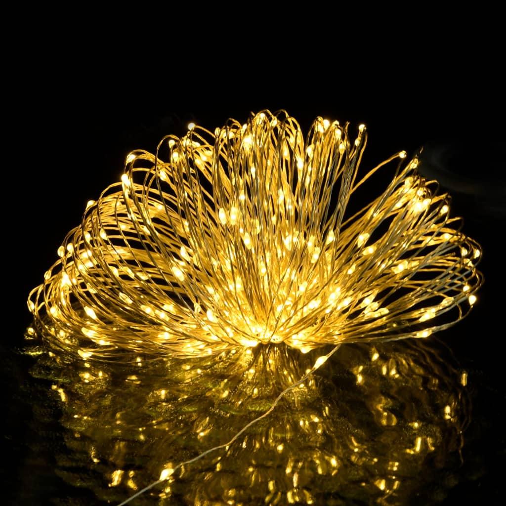 LED lempučių girlianda, šiltos baltos spalvos, 30m