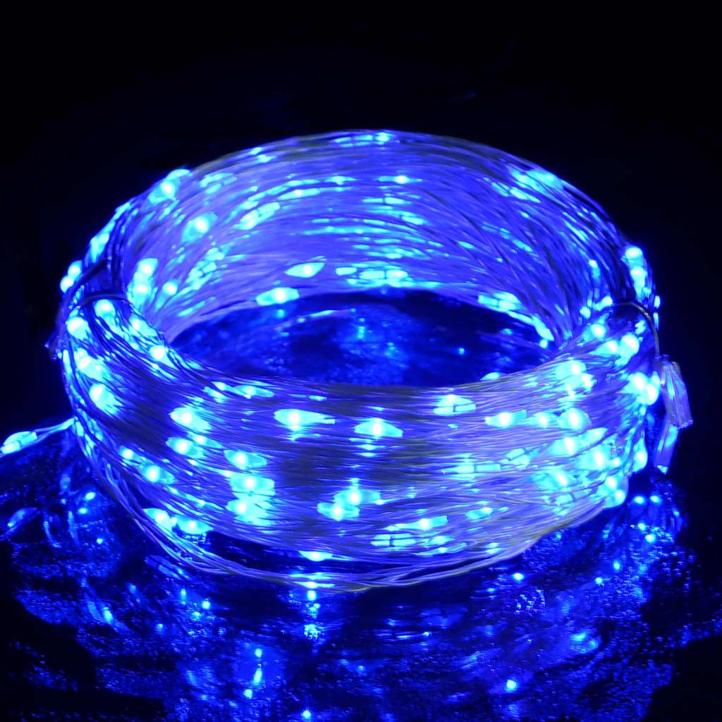 LED lempučių girlianda, mėlynos spalvos, 30m