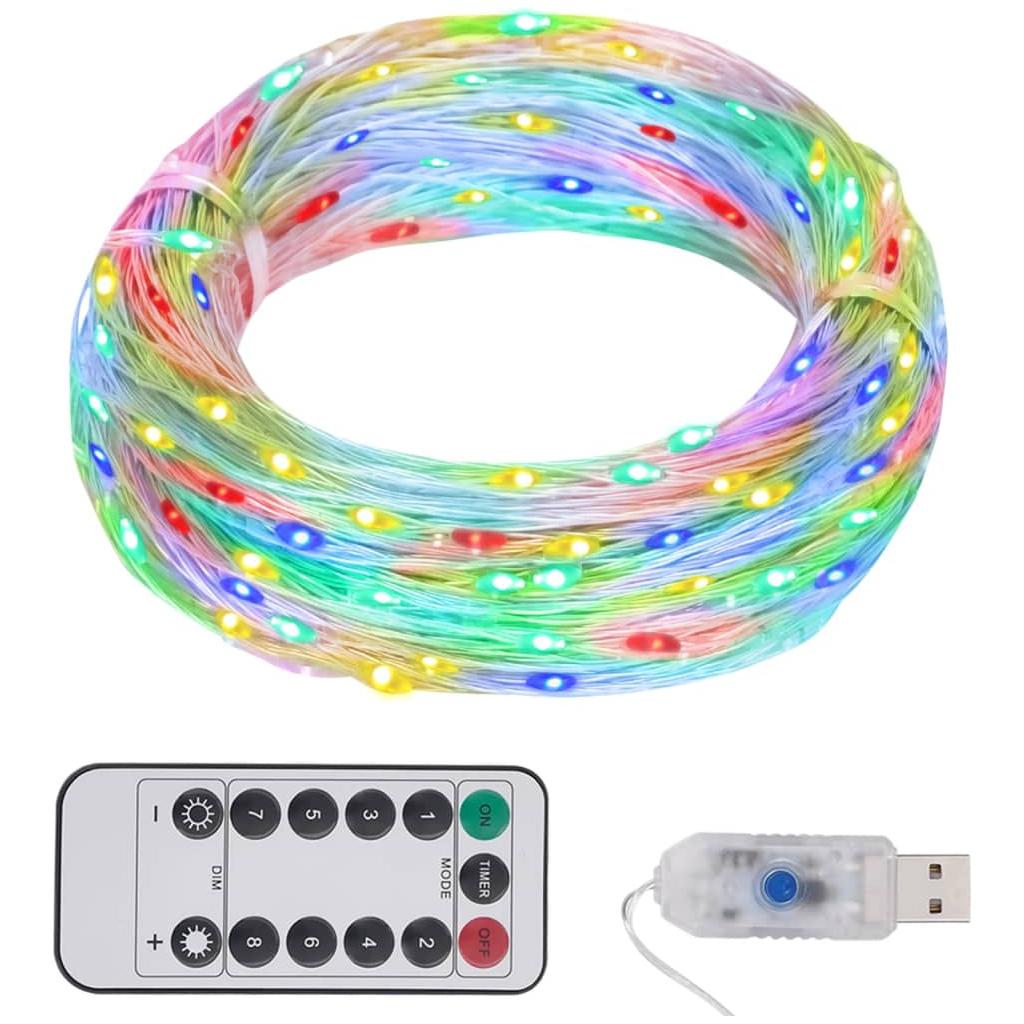 LED lempučių girlianda, įvairių spalvų, 30m