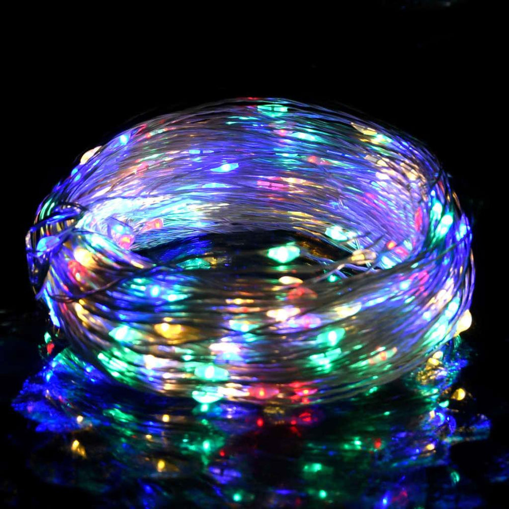 LED lempučių girlianda, įvairių spalvų, 30m