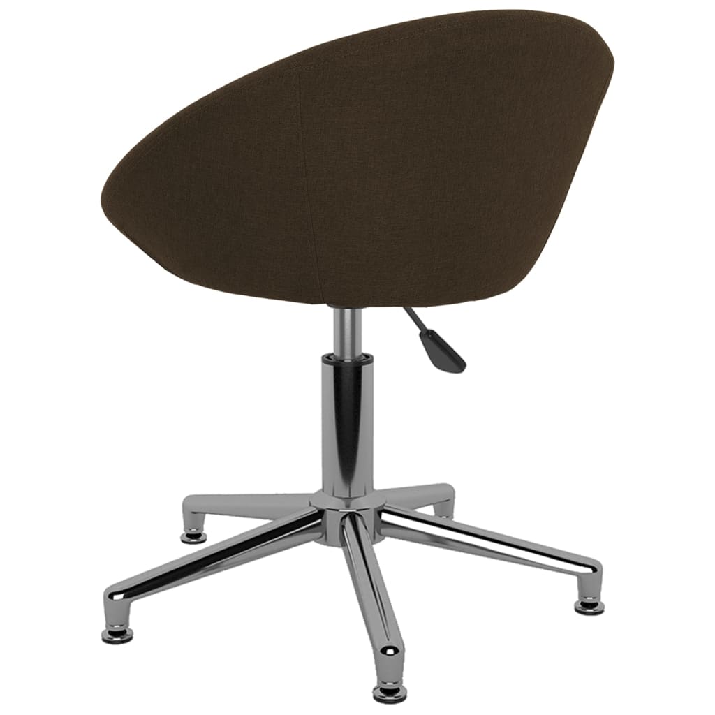 Pasukama biuro kėdė, tamsiai rudos spalvos, audinys