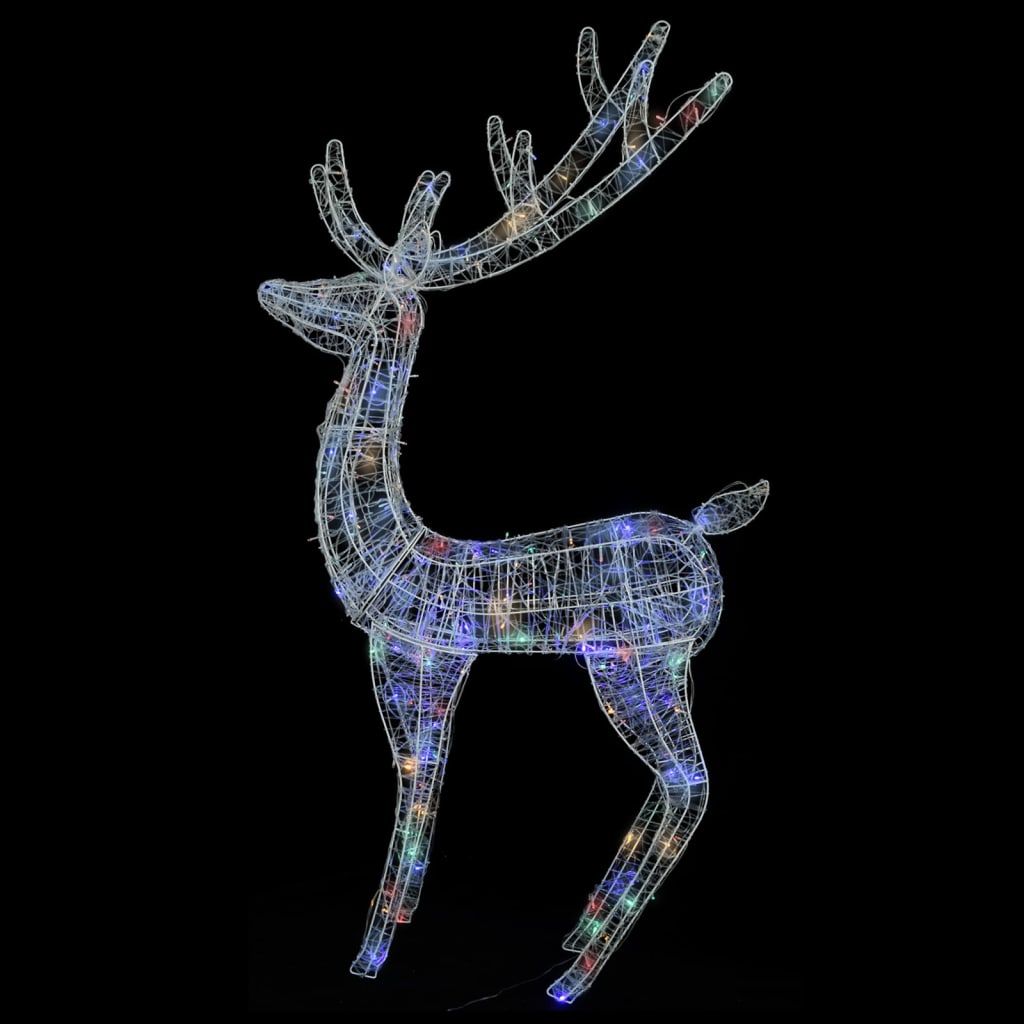 Kalėdinė dekoracija elnias, įvairiaspalvė, 180cm, akrilas