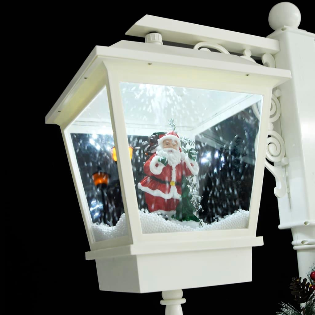 Kalėdinis gatvės žibintas, baltas/raudonas, 81x40x188cm, PVC