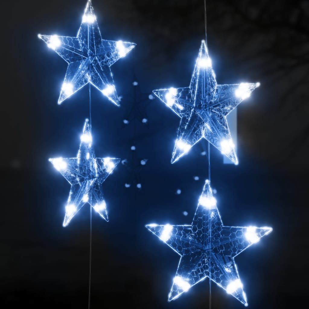 LED žvaigždžių užuolaida, 500 mėlynų LED lempučių