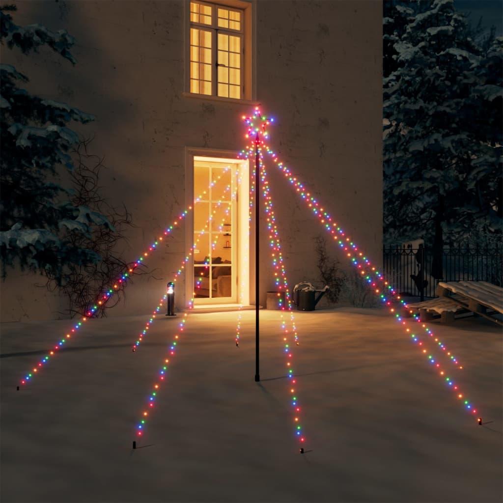 Kalėdų eglutės girlianda, 400 įvairiaspalvių LED lempučių, 2,5m