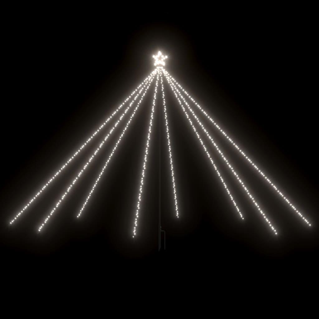 Kalėdų eglutės girlianda, 576 šaltos baltos spalvos LED, 3,6m