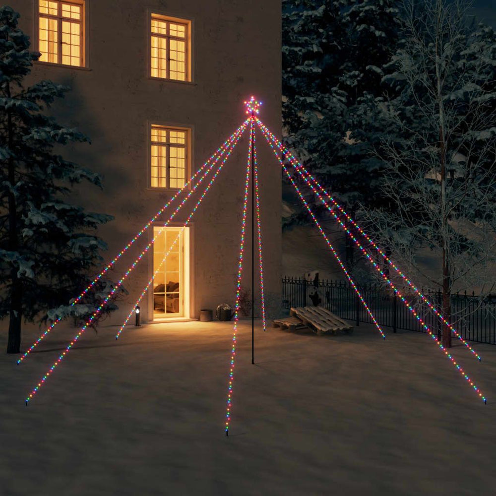 Kalėdų eglutės girlianda, 800 įvairiaspalvių LED lempučių, 5m