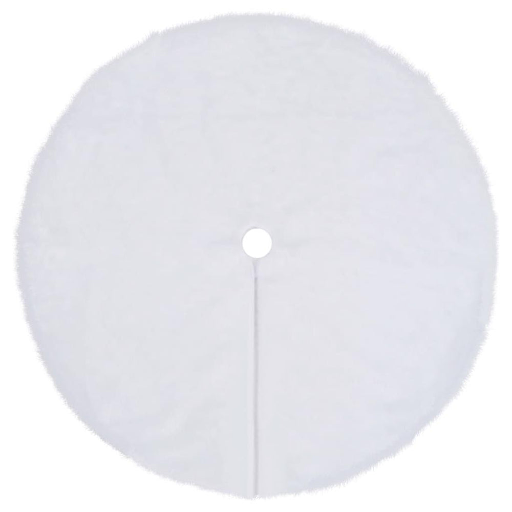 Kilimėlis po kalėdine eglute, baltas, 122cm, dirbtinis kailis