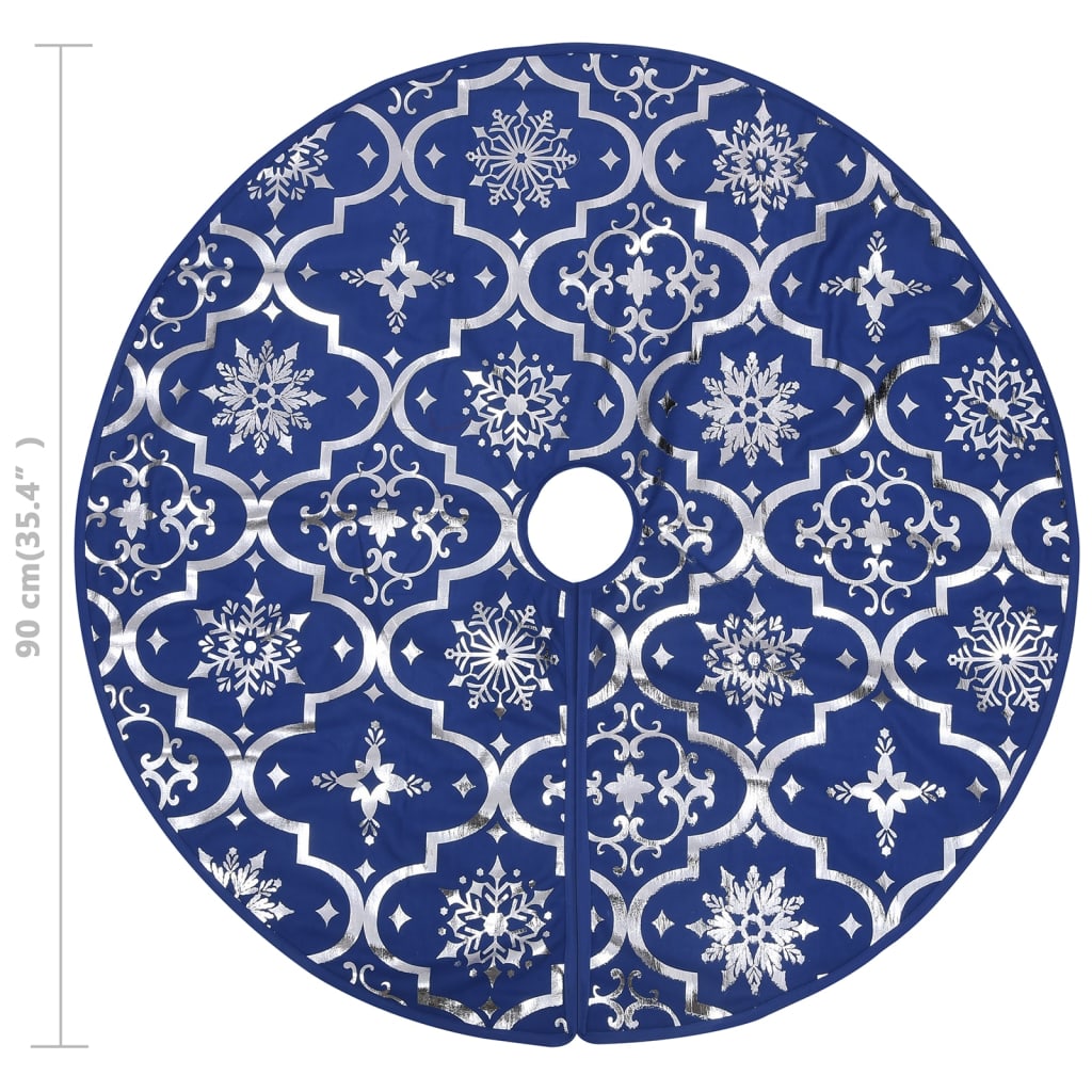 Kilimėlis po eglute su kojine GLITTERSPARK, melynas, 90cm