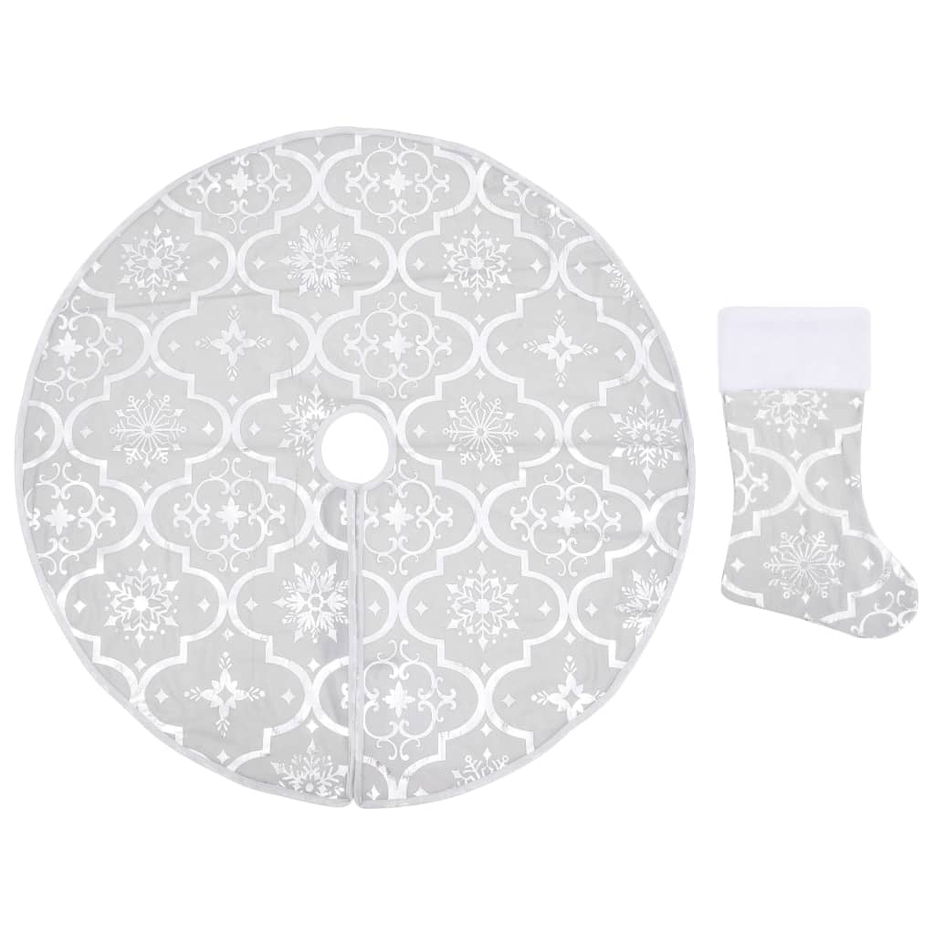 Kilimėlis po eglute su kojine GLITTERSPARK, baltas, 122cm