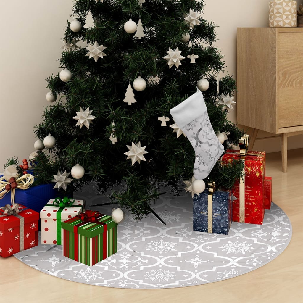 Kilimėlis po eglute su kojine GLITTERSPARK, baltas, 122cm