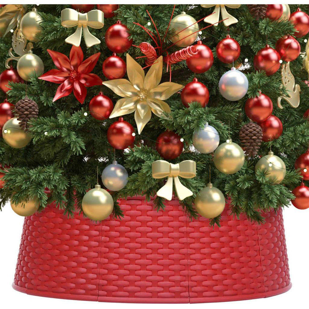 Kalėdų eglutės stovo apvadas, raudonas, skersmuo 54x19,5cm
