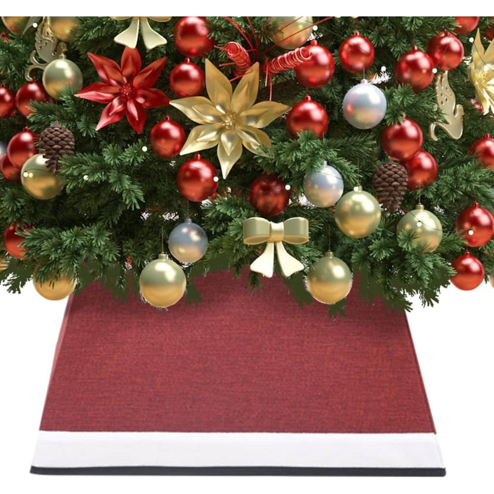 Kalėdų eglutės stovo apvadas, raudonas ir baltas, 48x48x25cm