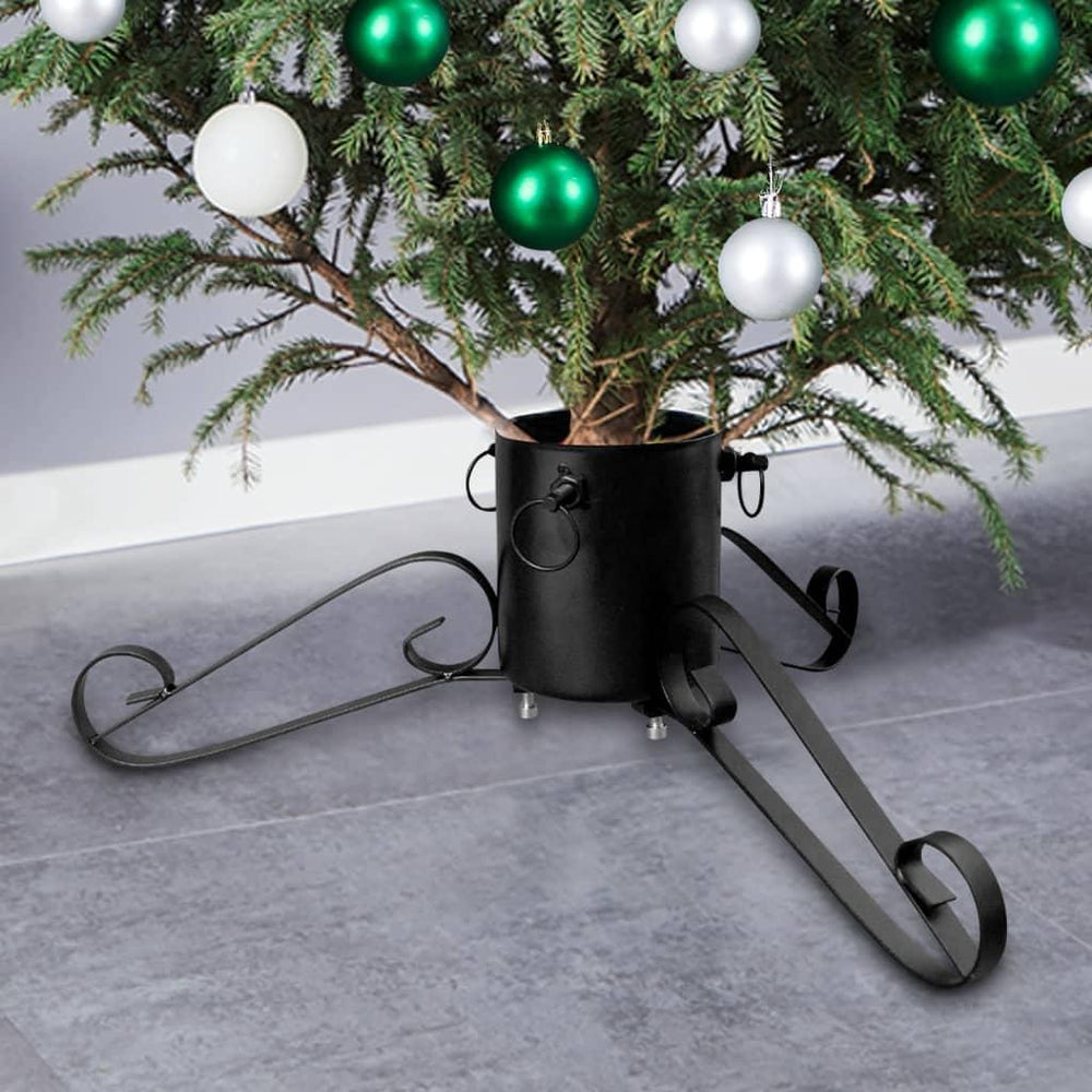 Kalėdų eglutės stovas, juodos spalvos, 58x58x21cm
