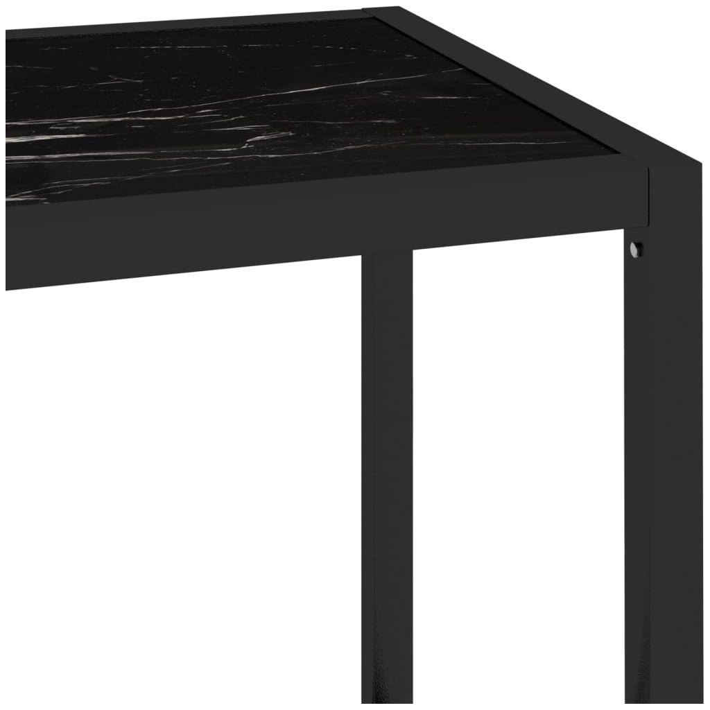 Konsolinis staliukas, skaidrus ir marmuro, 100x36x90cm, stiklas
