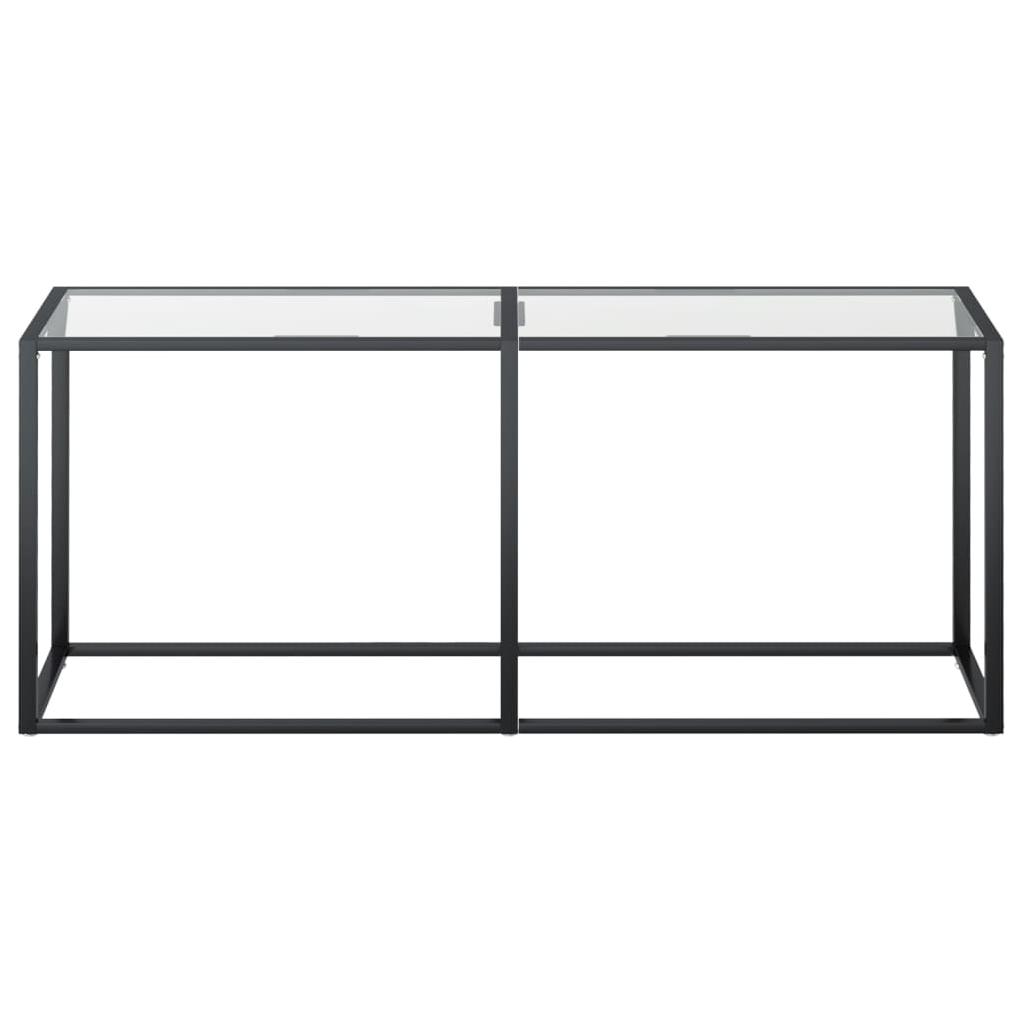 Konsolinis staliukas, skaidrus, 180x35x75,5cm, stiklas