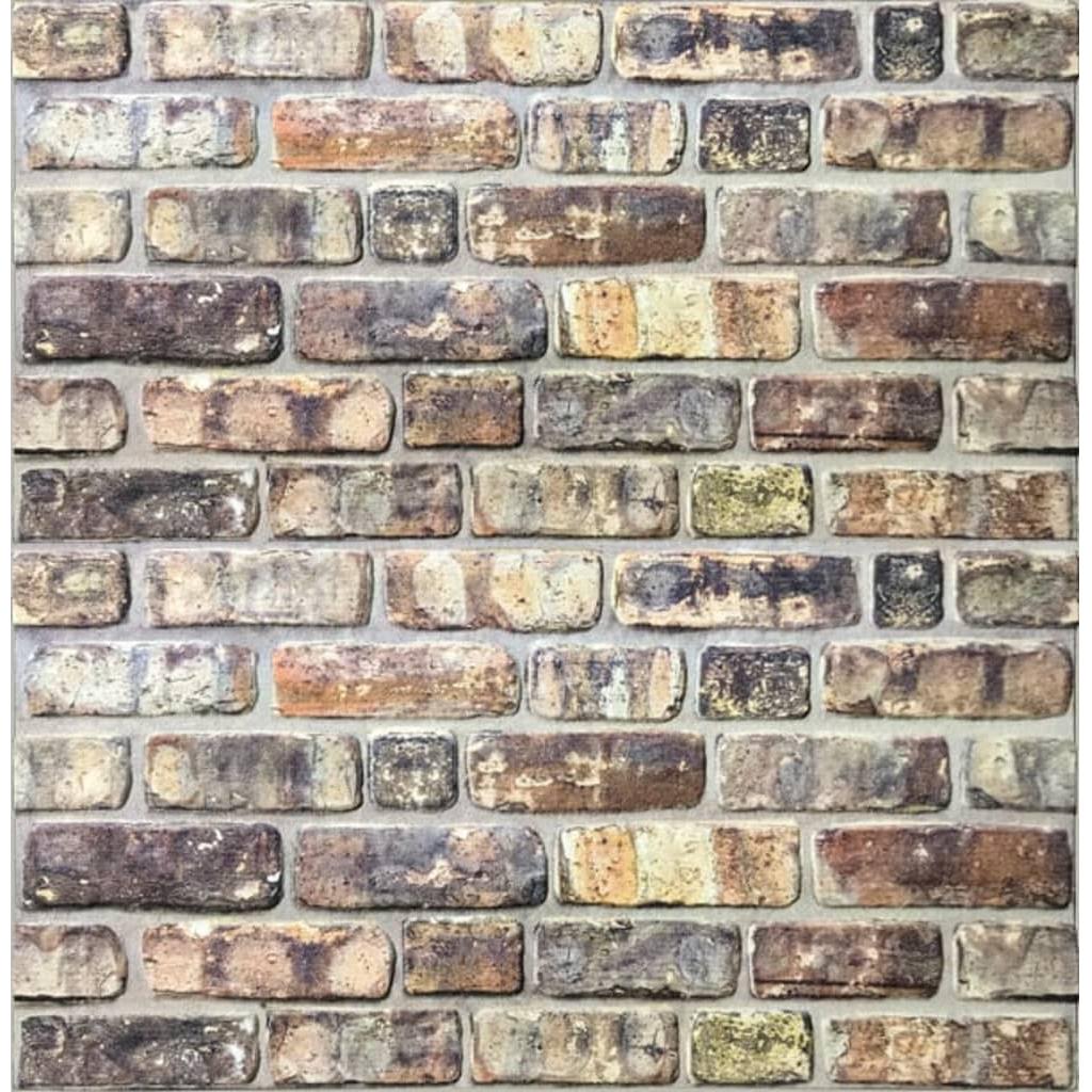 3D Sienos plokštės, 10vnt., įvairių spalvų, EPS, plytų dizaino