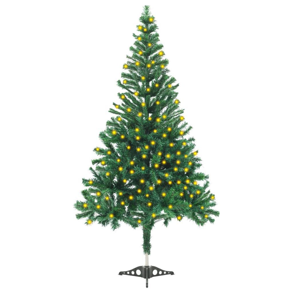 Dirbtinė Kalėdų eglutė su LED ir stovu, 150cm, 380 šakų