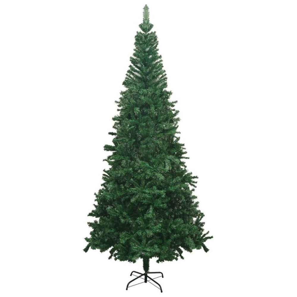 Dirbtinė Kalėdų eglutė su LED lemputėmis, žalia, 240cm, L