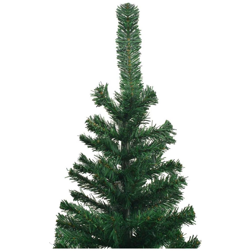 Dirbtinė Kalėdų eglutė su LED lemputėmis, žalia, 240cm, L