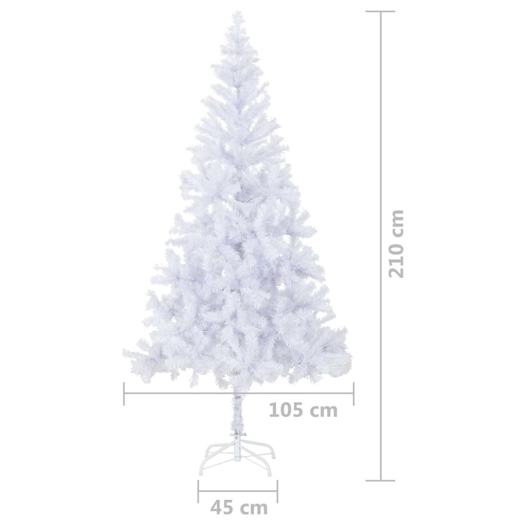 Dirbtinė Kalėdų eglutė su LED lemputėmis, 210cm, 910 šakų