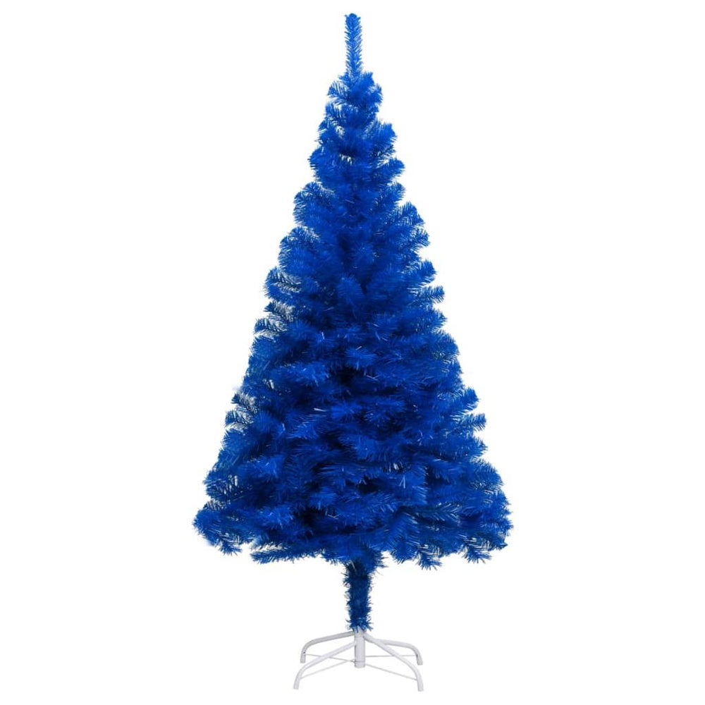 Dirbtinė Kalėdų eglutė su LED/stovu, mėlyna, 180cm, PVC