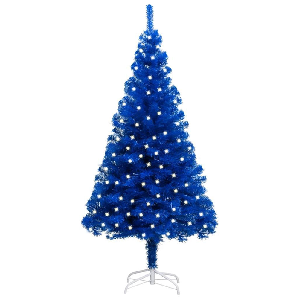 Dirbtinė Kalėdų eglutė su LED/stovu, mėlyna, 240cm, PVC