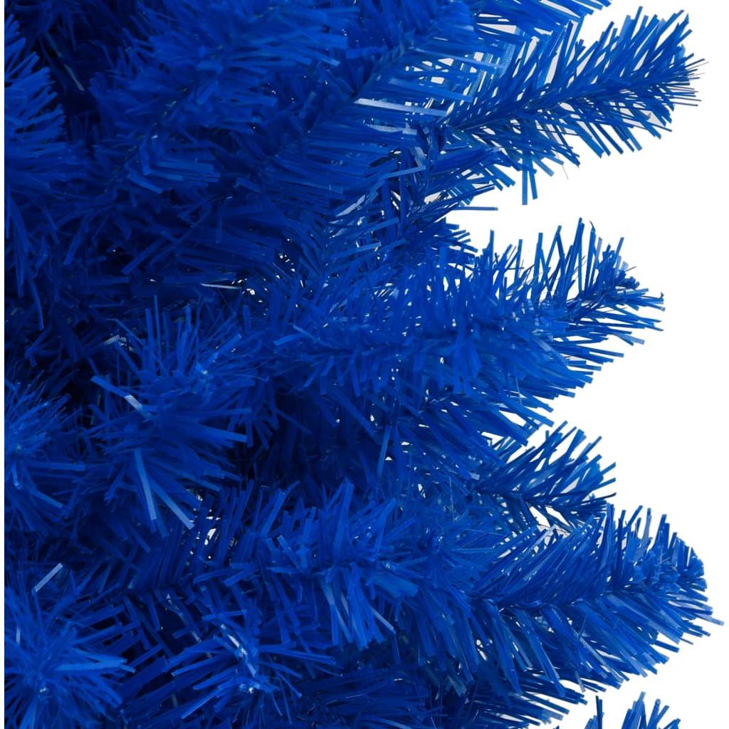 Dirbtinė Kalėdų eglutė su LED/stovu, mėlyna, 240cm, PVC