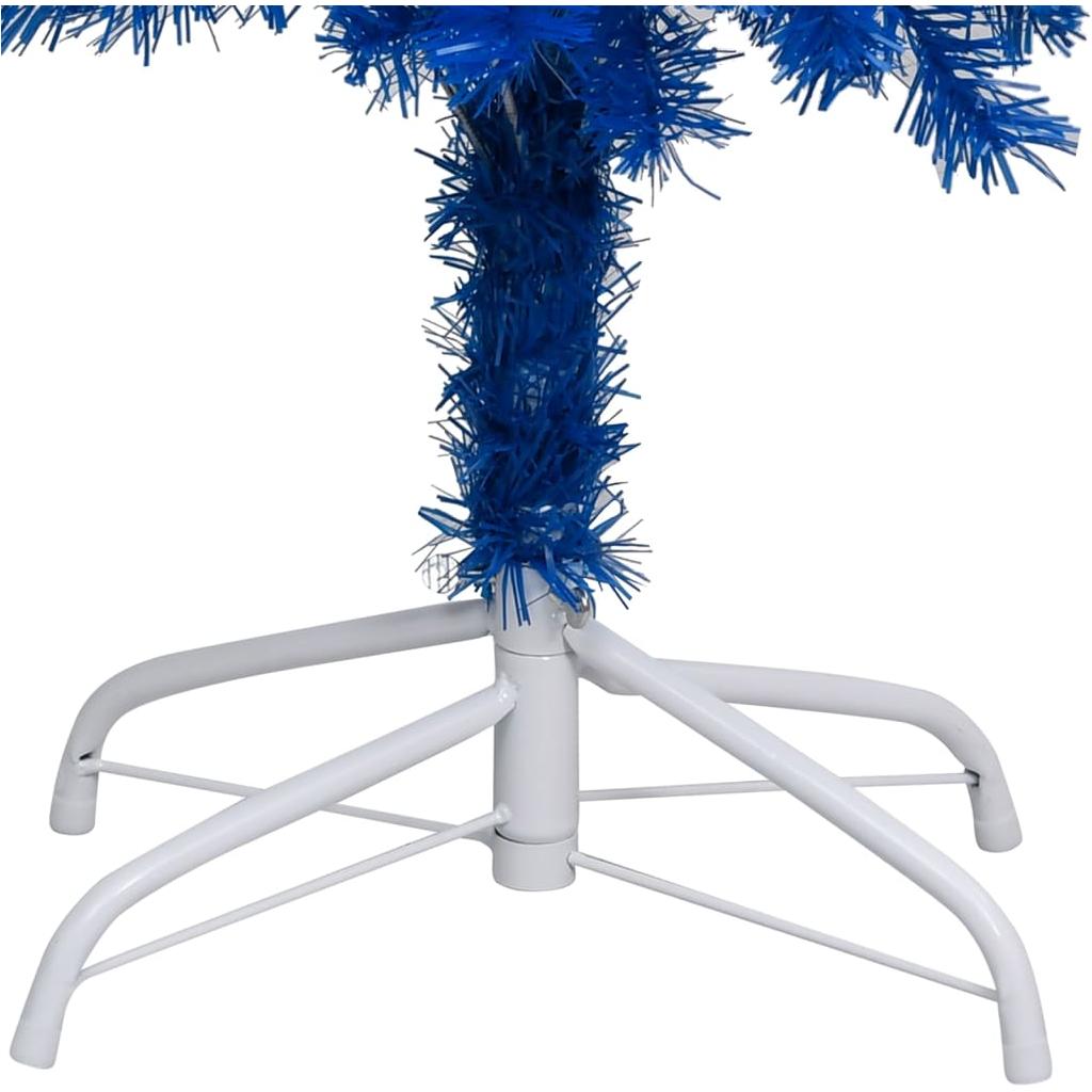 Dirbtinė Kalėdų eglutė su LED/stovu, mėlyna, 240cm, PVC